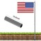 20 FT Sectional Flag Pole Kit Extra Thick Aluminum Flagpole with 1 Flag 2 Rope